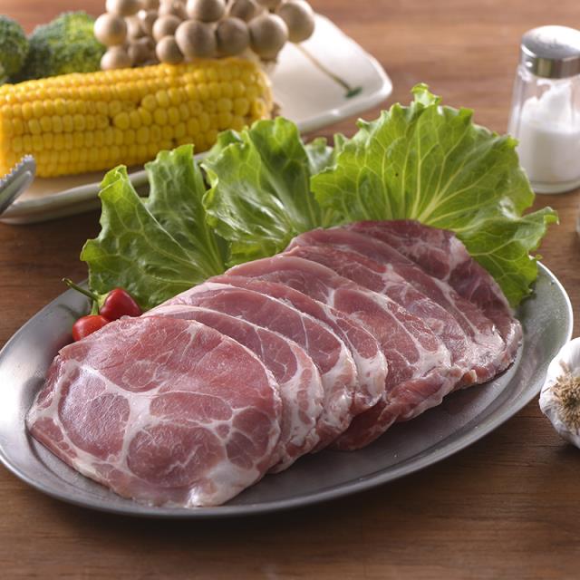 梅花沙朗烤肉片-Sliced Pork Butt (BBQ),家香豬,中央畜產